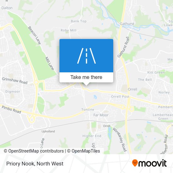 Priory Nook map