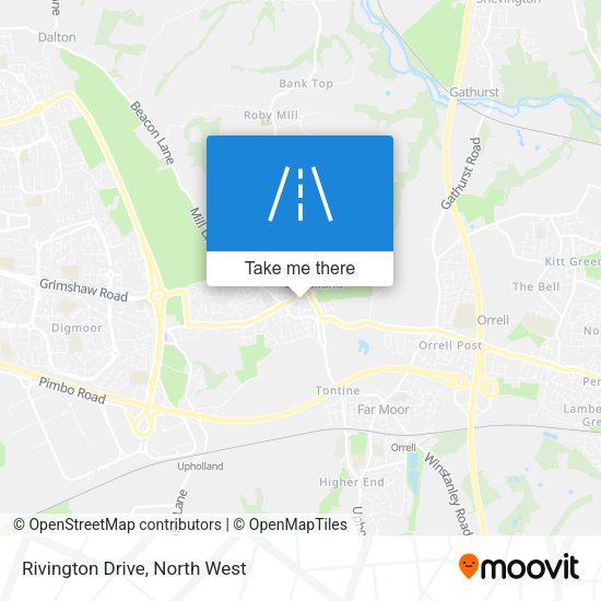 Rivington Drive map