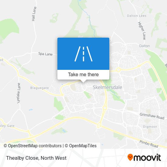 Thealby Close map