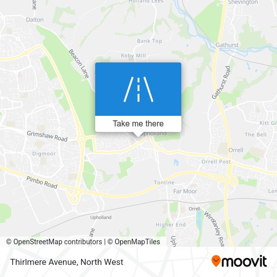 Thirlmere Avenue map