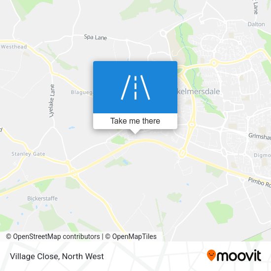 Village Close map
