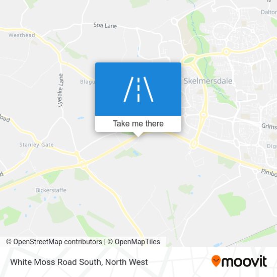 White Moss Road South map