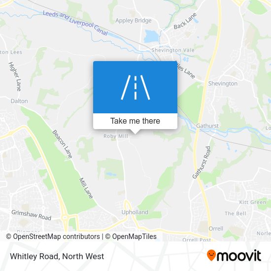 Whitley Road map
