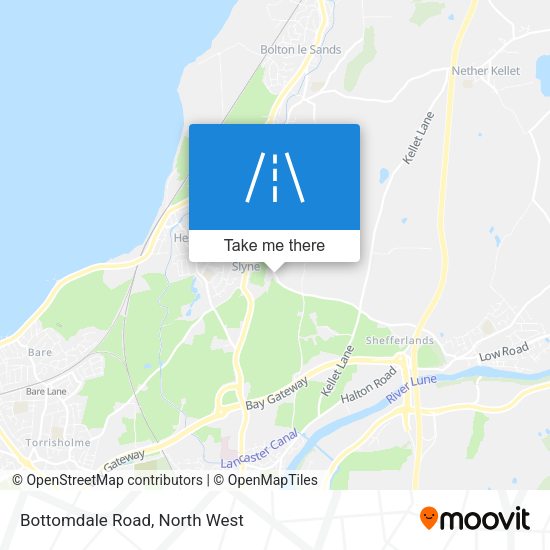 Bottomdale Road map