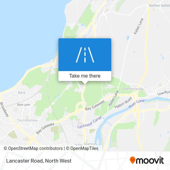 Lancaster Road map