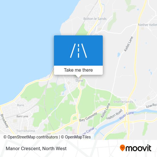 Manor Crescent map