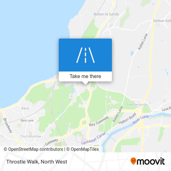 Throstle Walk map