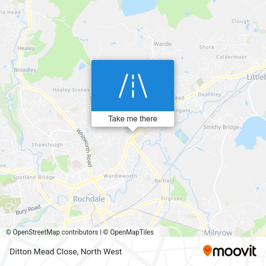 Ditton Mead Close map