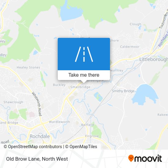 Old Brow Lane map