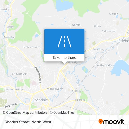 Rhodes Street map