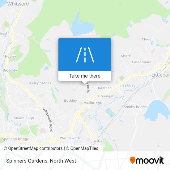 Spinners Gardens map