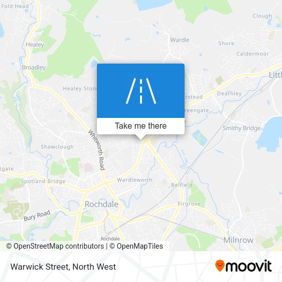 Warwick Street map