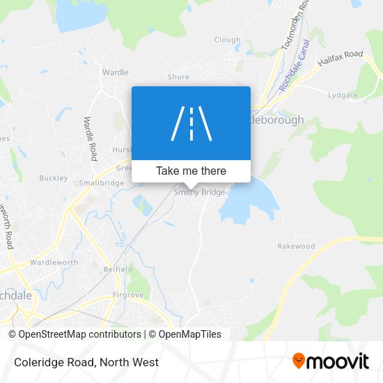 Coleridge Road map
