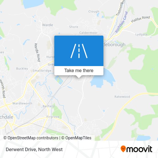 Derwent Drive map