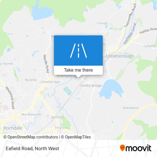Eafield Road map