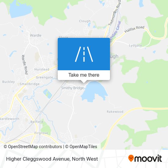 Higher Cleggswood Avenue map