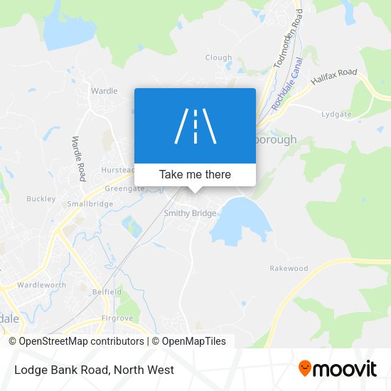 Lodge Bank Road map