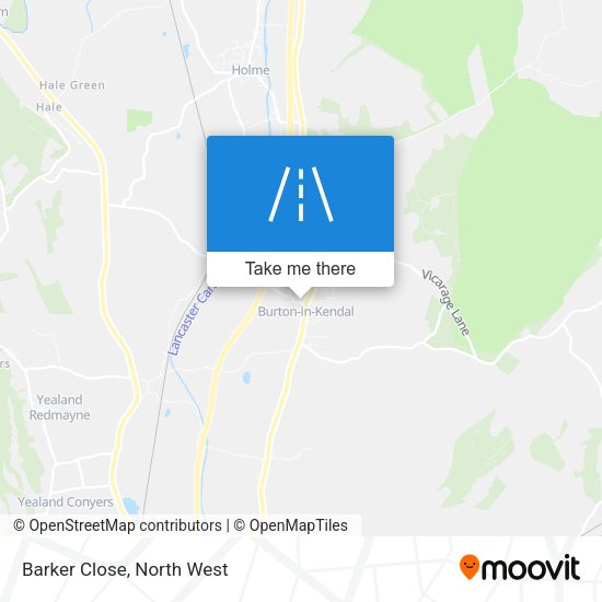 Barker Close map