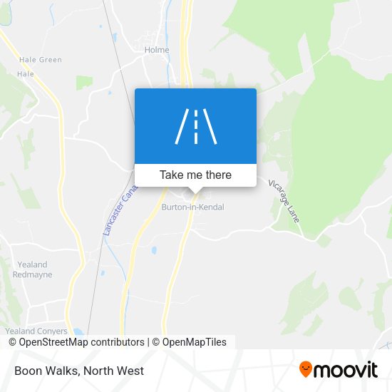 Boon Walks map