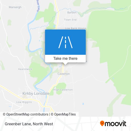 Greenber Lane map