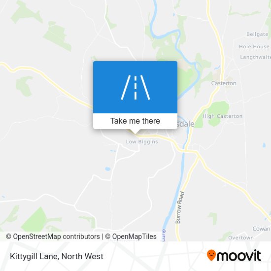 Kittygill Lane map
