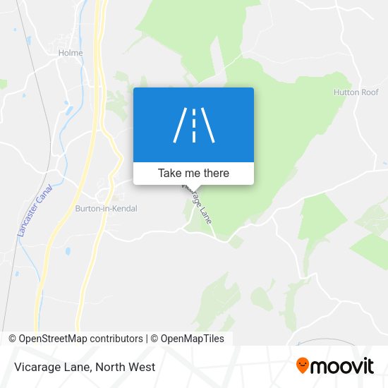 Vicarage Lane map