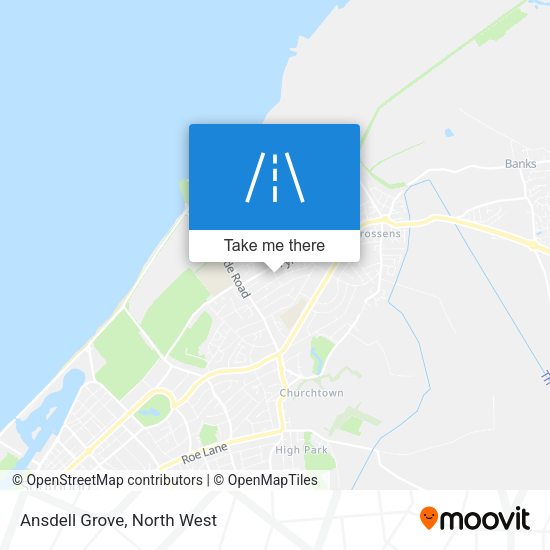Ansdell Grove map