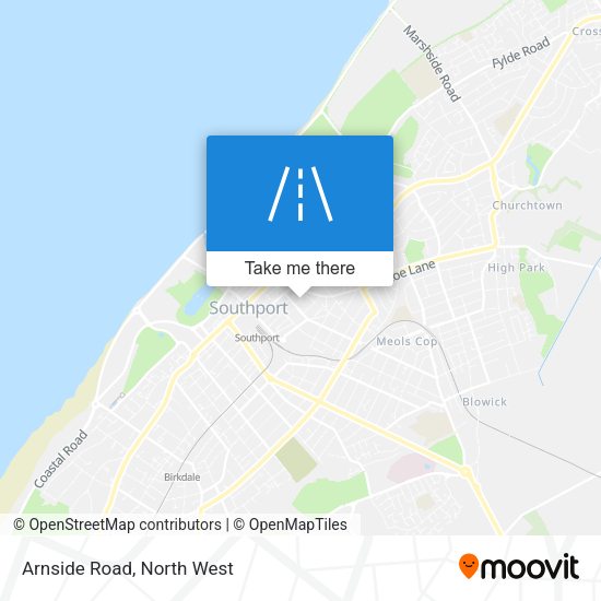 Arnside Road map