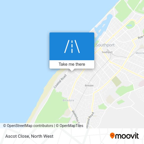 Ascot Close map