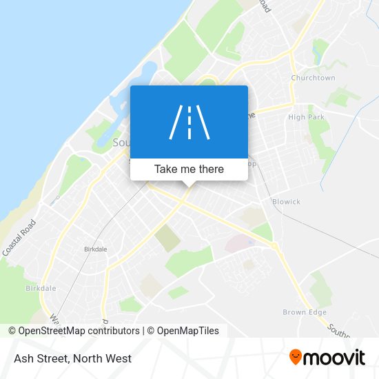Ash Street map