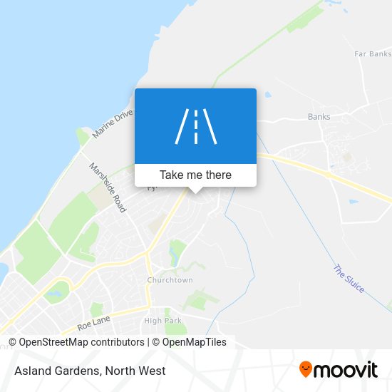 Asland Gardens map