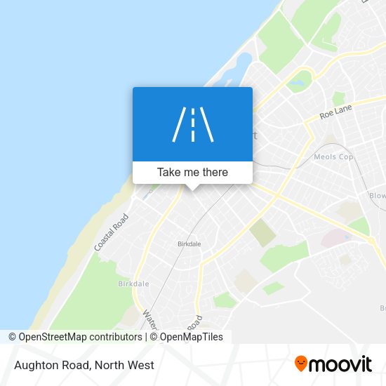 Aughton Road map