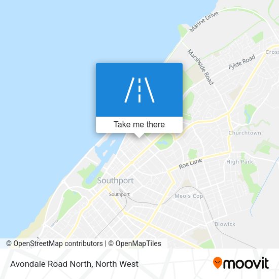Avondale Road North map