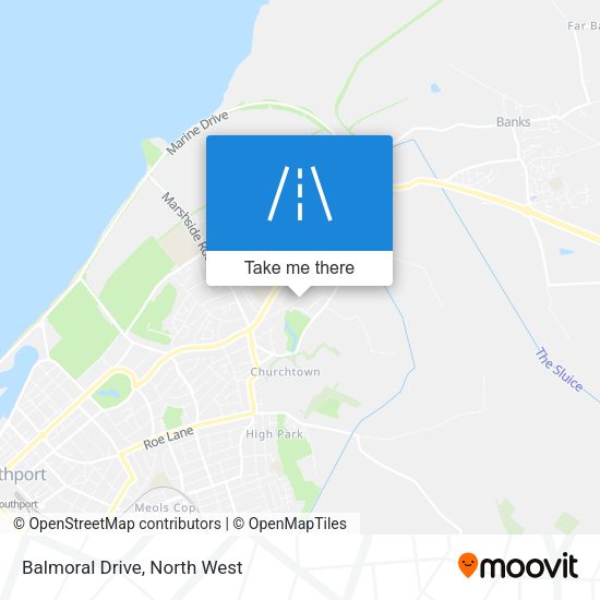 Balmoral Drive map