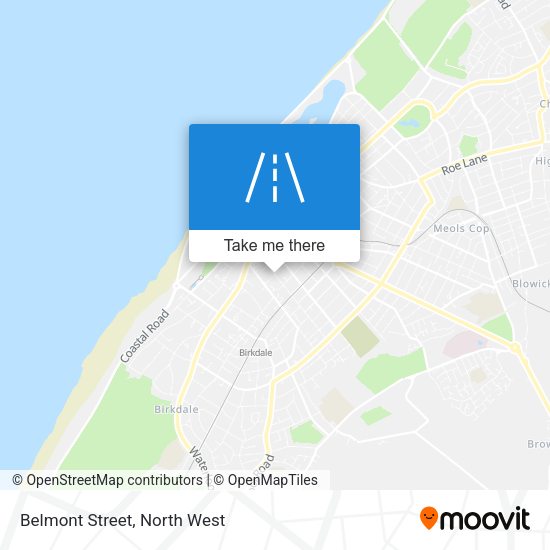 Belmont Street map