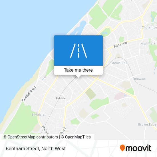 Bentham Street map