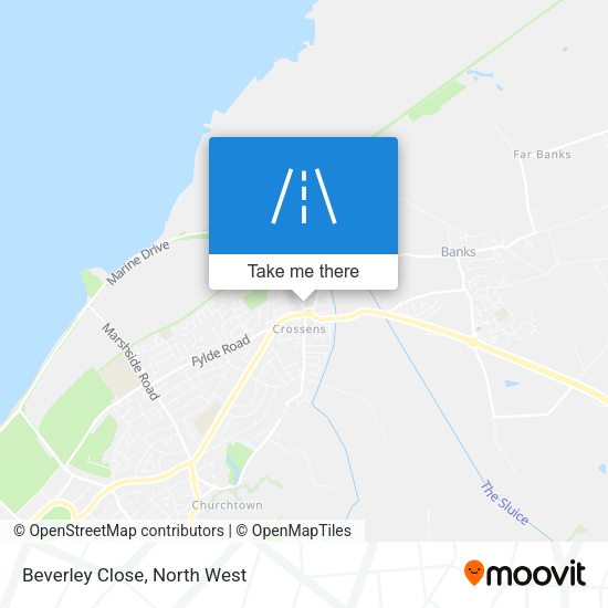 Beverley Close map