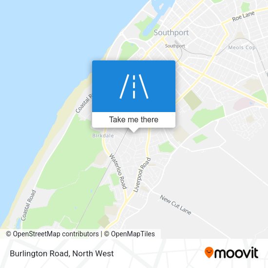 Burlington Road map