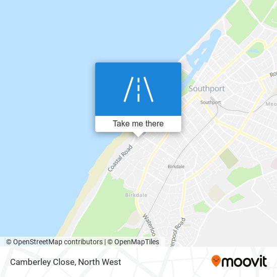 Camberley Close map