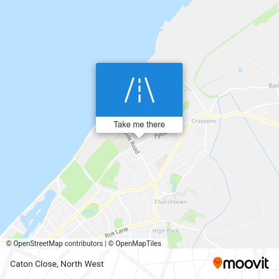 Caton Close map