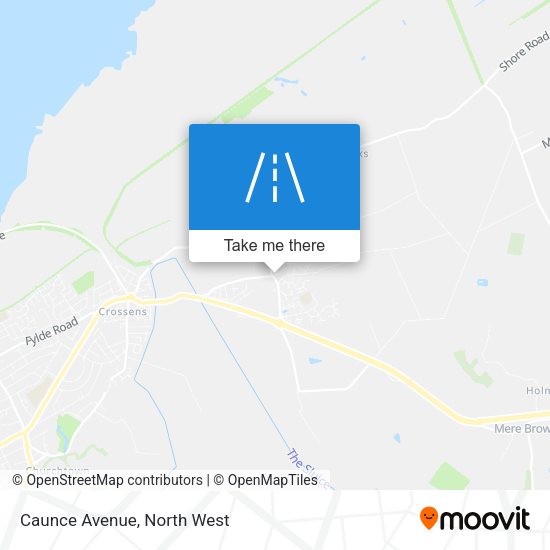 Caunce Avenue map