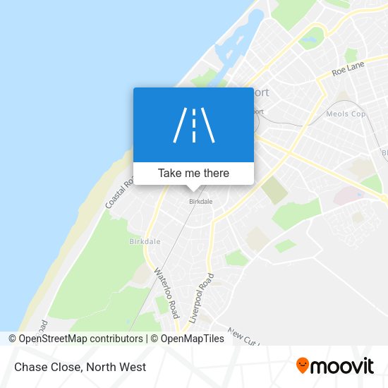 Chase Close map