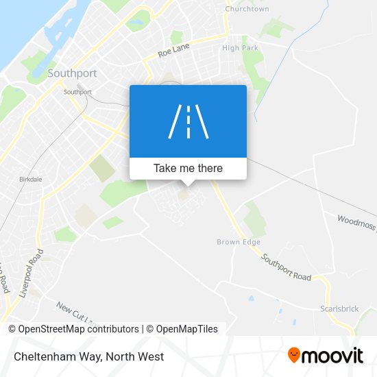 Cheltenham Way map