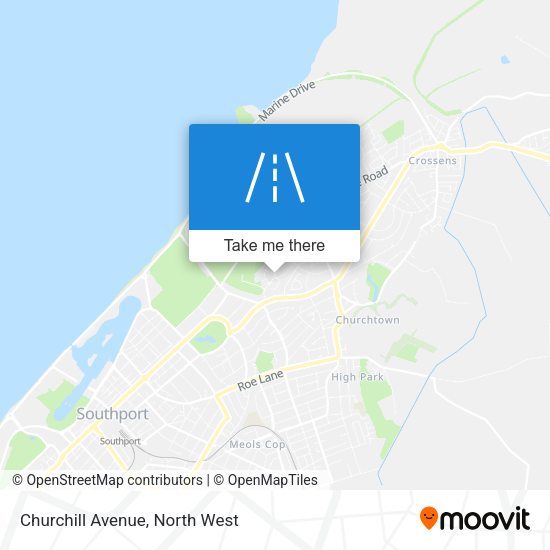 Churchill Avenue map