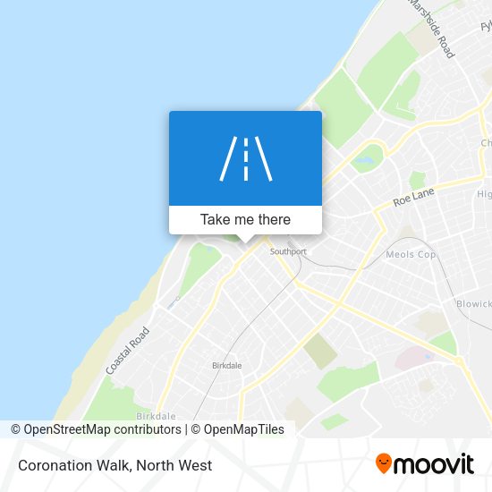Coronation Walk map