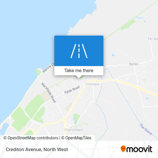 Crediton Avenue map