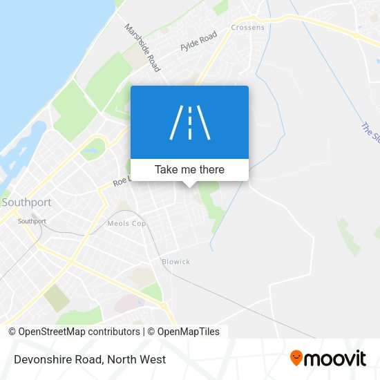 Devonshire Road map