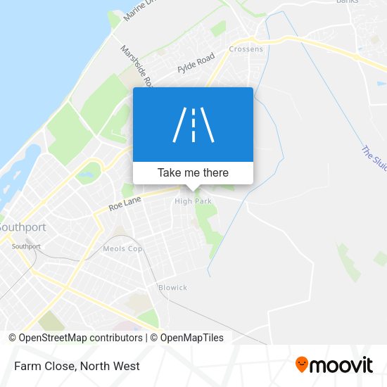 Farm Close map