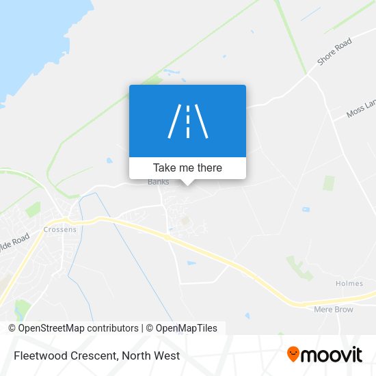 Fleetwood Crescent map