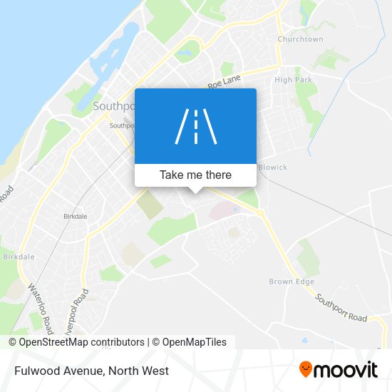 Fulwood Avenue map